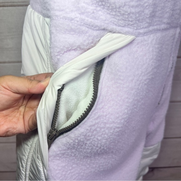 FP Movement Hit the Slopes Overalls Snow Bibs Purple White Sz M - Picture 12 of 15